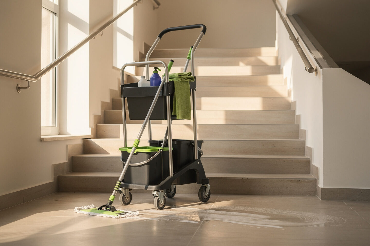 Treppenhausreinigung – Gebäude- und Hausmeisterservice Baas